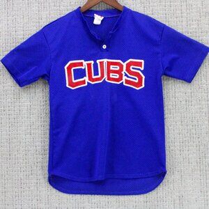 Vintage A4 x Chicago Cubs Jersey Kids Youth Small S Blue Logo Embroidered Y2k